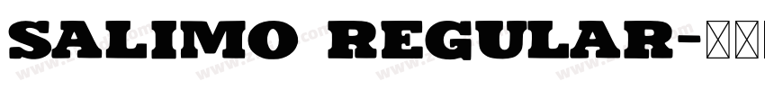 Salimo Regular字体转换